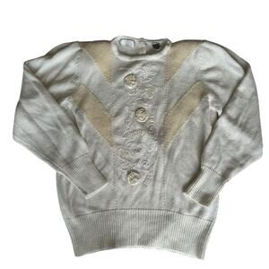 Vintage Sweater Womens Size Large Retro Glam Golden Girls Blanche Cottage Twee